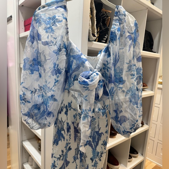 Floral mini dress - Picture 3 of 4